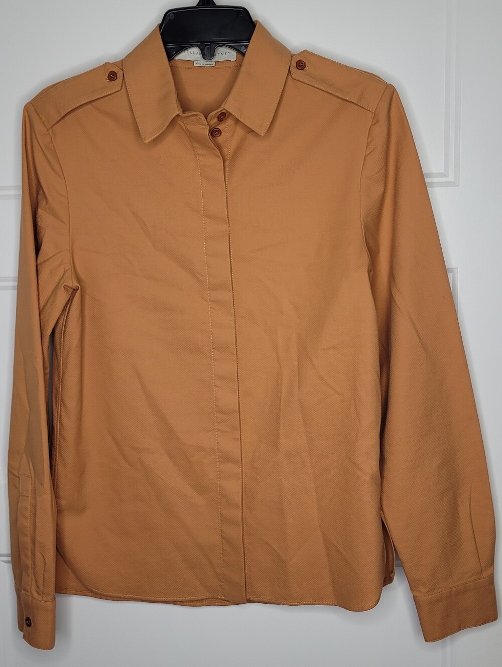 Stella McCartney long-sleeve utility-style button-down shirt Size 42